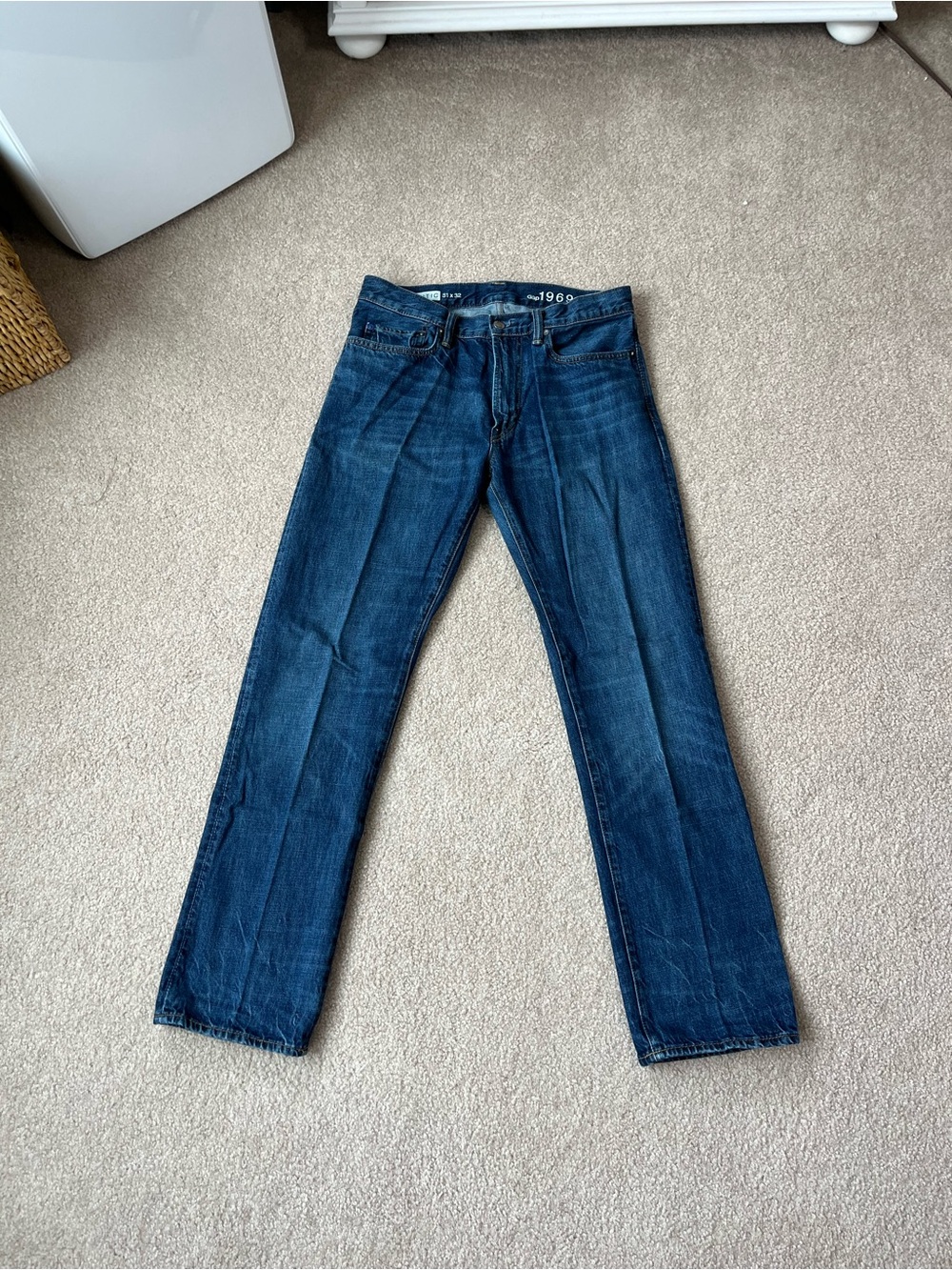 GAP Men's Blue Straight-Leg Jeans